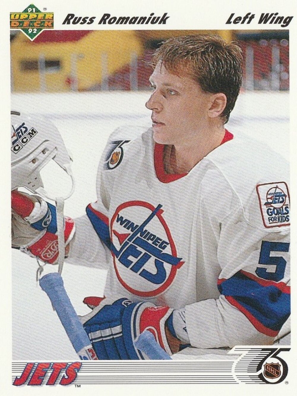 Russ Romaniuk - 1991/1992 Upper Deck Hockey Card